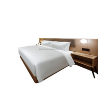 Ensemble matelas et tête de lit double moderne avec cadre solide, table de chevet incluse, pour appartement, hôtel, chambre à coucher – Mobilier durable