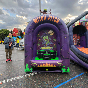 2025 Offres Spéciales extérieur drôle gonflable carnaval Sport jeu personnalisé Commercial balle lancer jeu de tir pour <span class=keywords><strong>Halloween</strong></span> - Product Image 1