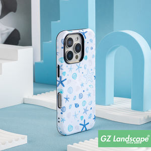 Funda <span class=keywords><strong>de</strong></span> teléfono protectora a prueba <span class=keywords><strong>de</strong></span> golpes doble Flower Ocean Planet, funda <span class=keywords><strong>de</strong></span> teléfono móvil personalizada con impresión Digital para iPhone 16 Pro - Product Image 2