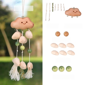 Wholesale Handmade Wood <b>Wind</b> <b>Chime</b> Accessory Kits Car Hanging Pendant For Kids - Product Image 2