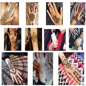 Smart Sticker <strong>Henna</strong> <strong>Tattoo</strong> Stencils <strong>Kit</strong> Pack 22 Sheets Eco-friendly Non-Toxic Temporary <strong>Tattoo</strong> Templates Indian <strong>Tattoo</strong> Sticker - Product Image 4
