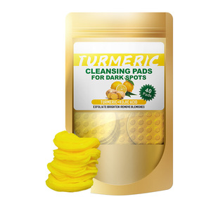 Almohadillas Limpiadoras de Cúrcuma Natural y Ácido Kójico, Exfoliantes Suaves, Reducen los Poros, de Algodón - Product Image 2