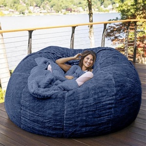 Grand gigantesque fauteuil pouf géant pour adultes, (sans remplissage) fauteuils pouf en plusieurs tailles et couleurs - Product Image 2
