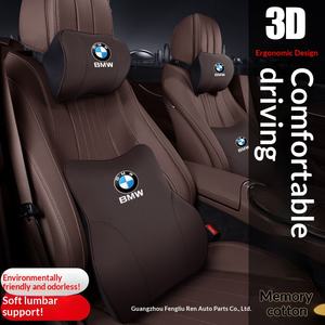 Cuscino Poggiatesta in Pelle per <span class=keywords><strong>Auto</strong></span> con Supporto Lombare in Memory Foam e Supporto per Colonna Cervicale, Vendita Diretta dalla Fabbrica - Product Image 3