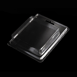 Caja de embalaje de concha de almeja plegable de blíster de pie transparente de PVC de plástico personalizado barato de alta calidad - Product Image 3