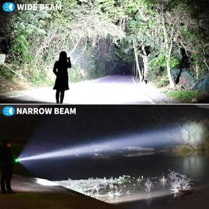 <span class=keywords><strong>Torcia</strong></span> Ricaricabile Super Luminosa con Zoom 3000 Lumen, Batteria 7200mAh, Impermeabile, Messa a Fuoco Regolabile, per Campeggio e Uso Tattico - Product Image 5