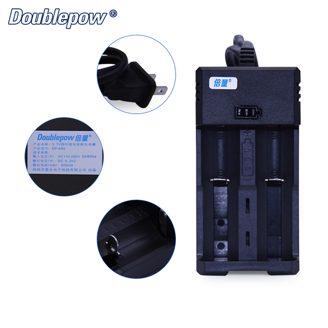 Doublepow Fast ABS Smart Universal Battery Charger Ni-MH Ni-Cd AA AAA Li-ion 16340 18650 Rechargeable Battery Charger
