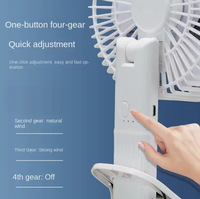 Ventilateur portable rechargeable USB, mini-ventilateur électrique pliable à porter autour du cou pour un refroidissement pratique