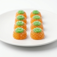 OEM Factory Direct Persimmon Gummies Fudge Sour Flavored Multi-Colored Cartoon-Shaped Glucose Syrup Sugar Candies