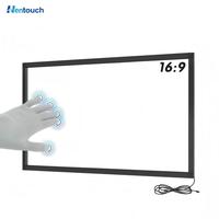 Nouveau kiosque interactif à écran multi-touch de 86 pouces, kit de superposition à 40 points, cadre tactile infrarouge sans pilote USB, Linux professionnel