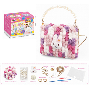 DIY Art Craft Hand Play Set DIY Handmade Bag <b>Kit</b> Hand-woven Material <b>Weaving</b> Bags Handbag Sewing <b>Kit</b> for Kids - Product Image 6