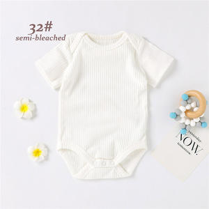 Oferta Especial: Body de Bebé de Manga Corta con Broches en la Entrepierna, 100% Algodón Orgánico, Color Liso, para Verano - Product Image 6