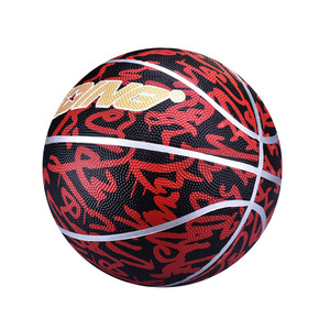 Vente en gros de <span class=keywords><strong>basket</strong></span>-ball recouvert de PVC Feihong marque taille 7 pour adultes enfants 400-450g poids balle en caoutchouc résistant à l'usure - Product Image 2