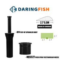 Irrigatori Pop-Up DaringFish con Superficie Liscia in Materiale POM per Sistemi di Irrigazione Agricola