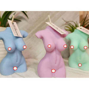 Etiqueta privada Creatividad única Aromaterapia de lujo Vela de medio cuerpo desnuda Cera de soja Decoración del hogar Vela de cuerpo desnudo perfumada - Product Image 4