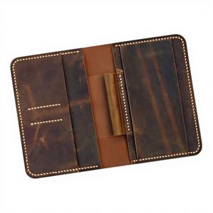 Premium Leather Luxury Eco-Friendly A5 Notebook Cover Case Journal Sleeve Refillable Holder for Business Professionals LNBC-0102 - Product Image 1