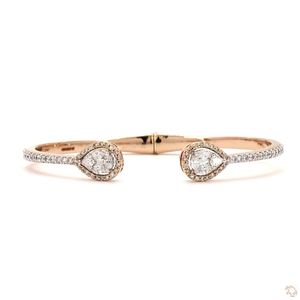 Pulsera de Diamantes de Lujo para Mujer en Oro, Plata y Oro Rosa, Joyería de Diseño Pulido de Primera Calidad para Uso Diario - Product Image 1