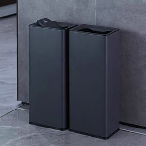 <span class=keywords><strong>Poubelle</strong></span> à <span class=keywords><strong>couvercle</strong></span> <span class=keywords><strong>basculant</strong></span> en acier inoxydable, grande capacité, pour les espaces publics et les hôtels - Product Image 3