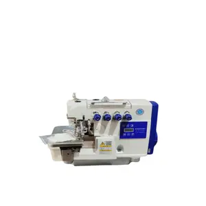 Semi-automatic towel four-side overlock sewing machine