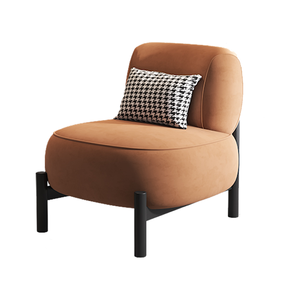 <span class=keywords><strong>Fauteuil</strong></span> moderne crème - Canapé simple en daim pour salon, hôtel et salle de séjour - Product Image 6