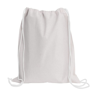 Custom Printed Logo Durable Cotton Canvas Sports Drawstring <b>Backpack</b> Bags for Education <b>Training</b> and Promotional Gifts - Product Image 4