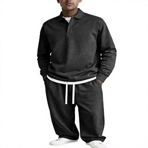 Ensemble de survêtement en molleton brossé de luxe pour homme, vêtements de sport chauds et thermiques, vêtements d'entraînement, vêtements d'équipe personnalisés - Product Image 1