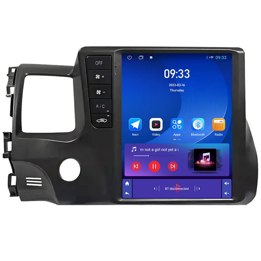 2 Din Android 11 autoradio lettore Video multimediale per Honda Civic 2004-2009 navigazione GPS 4G Carplay Auto