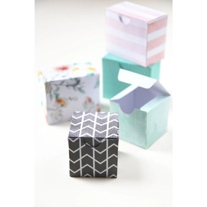 Plantillas de cajas de regalo de papel cuadradas y rectangulares se pueden personalizar según las necesidades. - Product Image 6