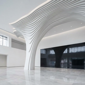 Panneau de mur rideau en aluminium personnalisé professionnel, finition anodisée, façade extérieure moderne - Product Image 1