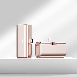 Mini Powerbank avec câble intégré, haute capacité 5000mAh, charge rapide, sortie Type-C, affichage LED, 22.5W, urgence - Product Image 4