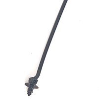 Attaches de câble solaires écologiques à bord noir, anti-chauffage, pour panneaux solaires organiques, type serre-câbles, 4.6*165