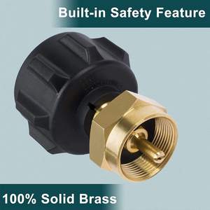 <span class=keywords><strong>Adaptateur</strong></span> de remplissage de cylindre en laiton pour réservoir 1LB Recharge de propane basse pression Remplacement de surface lisse pour <span class=keywords><strong>adaptateur</strong></span> existant - Product Image 5