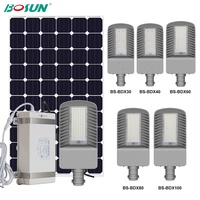 BOSUN Split Solar LED Street Light-Haute puissance 80W 100W Aluminium de haute qualité IP65 étanche pour une utilisation sur autoroute en extérieur
