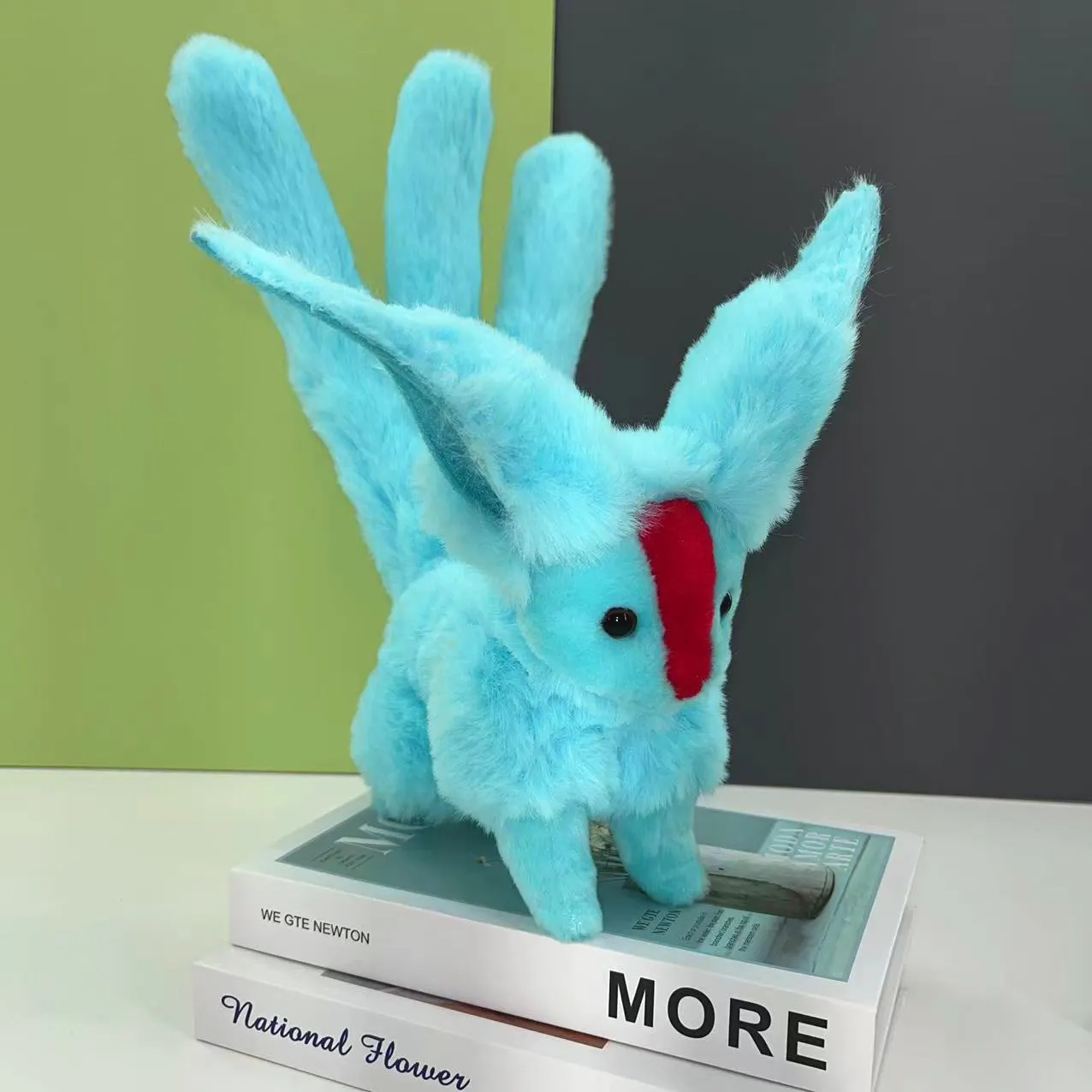 Final Fantasy-figuras de animales de la serie carbuncle, zorro azul, animales de peluche, venta al por mayor