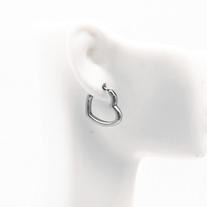 Pendientes de aro de acero y titanio con forma de corazón de yunnique, joyería minimalista y elegante, regalo para mujer, accesorios de moda - Product Image 4