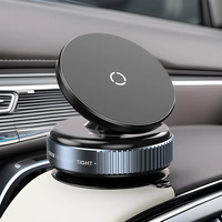 Support de téléphone magnétique pour voiture à ventouse GB 2025, rotation à 360 degrés, aimant super puissant, 4,2-5,9 pouces, noir argenté
