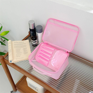 Sac de toilette de voyage en EVA imperméable en gros, grande capacité, trousse de maquillage pour la gym et usage quotidien - Product Image 2