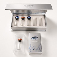 Caja de Cartón Rígido de Lujo con Cierre Magnético para Empaque de Viales de Péptidos, con Logotipo Personalizado
