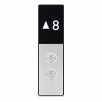 Panel Kontrol Eksternal Modern untuk Lift, Indikator Lantai LED Baja Anti Karat, Panel Panggil Lift