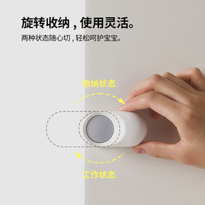 FaSoLa Anti Pinch Door Stopper White Silicone Child Safety Door Stop Wall Mount Easy Installation - Product Image 4