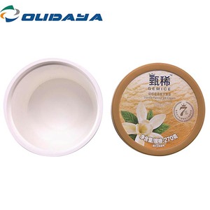 Recipiente de plástico para yogurt helado, recipientes de plástico con tapa, buena forma, 400ml, 14oz - Product Image 6