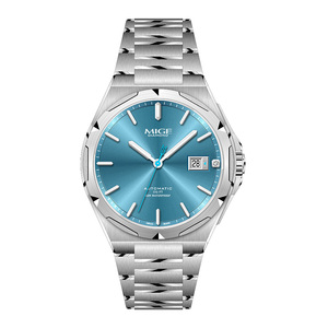 Montres mécaniques automatiques pour hommes en acier inoxydable lumineuses, simples et personnalisées - Product Image 3