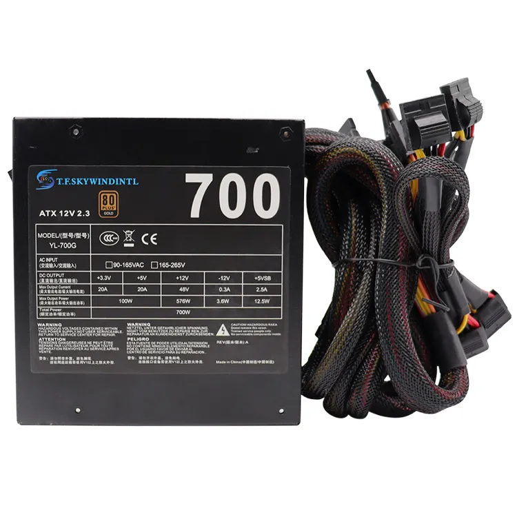 ATX 700W PC güç kaynağı bilgisayar güç kaynağı 80plus altın sertifikası PC PSU