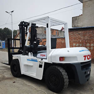 Chariot élévateur contrepoids TCM FD70 de 7 tonnes de grande qualité, fabriqué au Japon, moteur diesel d'occasion, modèle 2023, prix abordable, vente chaude - Product Image 2