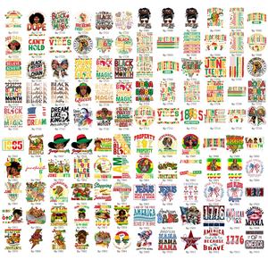 Juneenth Vibes I'm Black History Afro Melanin Power speranza insegnare il ferro sui trasferimenti Dtf adesivi pronti a premere per le borse con cappuccio - Product Image 2