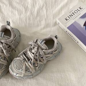 Chaussures de Basketball Designer à Semelle Souple, Baskets de Course Extensibles en Tissu Mesh Original et Cuir Véritable avec EVA Carré pour la Marche - Product Image 5