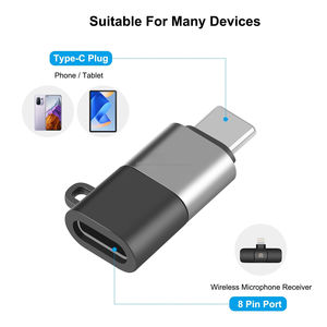อะแดปเตอร์ OTG <span class=keywords><strong>Type</strong></span>-<span class=keywords><strong>C</strong></span> USB-<span class=keywords><strong>C</strong></span> สำหรับโทรศัพท์มือถือ <span class=keywords><strong>Apple</strong></span> ไมโครโฟนแบบหนีบไร้สาย ชุดหูฟังพร้อมซาวด์การ์ด เล่นเพลงได้ ใหม่ DC OTP - Product Image 6
