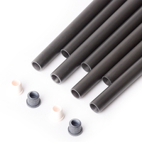 Fûts de queue de billard en fibre de carbone, pré-coniques, avec insert de joint de ferrule à remplissage en mousse pour le billard