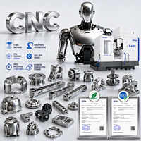 Componentes de Robot Humanoide de Aleación de Aluminio Mecanizados por CNC OEM para Fabricar Brazo, Hombro y Codo, Procesamiento Personalizado