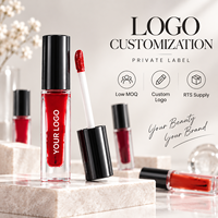 Teinte à lèvres mate douce RTS 7ml, 3-en-1 pour lèvres, joues et yeux, waterproof, longue tenue, 4 teintes, faible MOQ 2 pièces, vente en gros, logo personnalisé